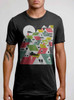 Rooftops - Multicolor on Heather Black Triblend Mens T Shirt
