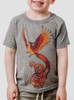 Phoenix - Multicolor on Heather Grey Toddler T-Shirt