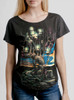 Mourning - Multicolor on Heather Black Triblend Womens Dolman T Shirt