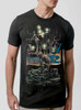 Mourning - Multicolor on Heather Black Triblend Mens T Shirt