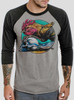 Rooster - Multicolor on Heather Grey and Black Triblend Raglan