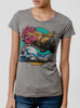 Rooster - Multicolor on Heather Grey Triblend Womens T-Shirt