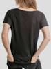 Blue Bird - Multicolor on Heather Black Triblend Womens Dolman T Shirt
