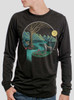 Spirit Animal - Multicolor on Heather Black Triblend Men's Long Sleeve