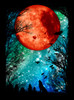 Blood Moon - Multicolor on Black Men's Sweatshirt