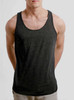 Heather Black Triblend - Blank Men's Tank Top