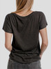 Creature Comfort - Multicolor on Heather Black Triblend Womens Dolman T Shirt