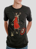 Huntress - Multicolor on Heather Black Triblend Mens T Shirt