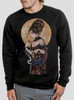 Moonlight Lady - Multicolor on Black Men's Sweatshirt