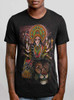 Durga - Multicolor on Heather Black Triblend Mens T Shirt