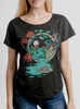 Spirit Guide - Multicolor on Heather Black Triblend Womens Dolman T Shirt