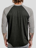 Teeth - Multicolor on Heather Black and Grey Triblend Raglan