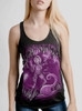 Teeth - Multicolor on Heather Black Triblend Womens Racerback Tank Top