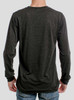 Jungle - Multicolor on Heather Black Triblend Men's Long Sleeve