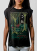 Jungle - Multicolor on Black Women's Rolled Cuff T-Shirt