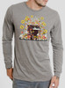 Piano Mushrooms - Multicolor on Heather Grey Triblend Men's Long Sleeve