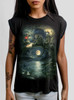 Ponder - Multicolor on Black Women's Rolled Cuff T-Shirt