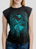 Another World - Multicolor on Black Women's Rolled Cuff T-Shirt