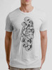 Lady Floral - Multicolor on Mens T Shirt
