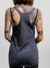 Deep Space - Muliticolor on Navy Triblend Womens Racerback Tank Top