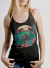 Snap Shot  - Multicolor on Heather Black Triblend Womens Racerback Tank Top