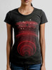 Abyss - Multicolor on Heather Black Triblend Junior Womens T-Shirt