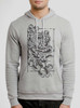 Chrysanthemum - Multicolor on Athletic Heather Men's Pullover Hoodie