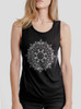Halo - White on Black Womens Muscle Tank