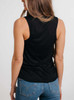 Seahorse - Multicolor on Black Womens Muscle Tank