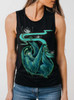 Sloth - Multicolor on Black Womens Muscle Tank