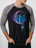 Stardust City - Multicolor on Heather Black and Grey Triblend Raglan