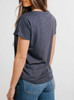 Dark Rose - Tan on Heather Navy Triblend Womens Dolman T Shirt