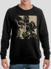 Dark Rose - Tan on Black Men's Sweatshirt