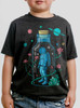 Astro Sauce - Multicolor on Heather Black Triblend Youth T-Shirt