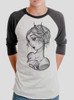 Lola Luck - Multicolor on Heather White and Black Triblend Raglan