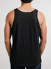 White Buffalo - Multicolor on Heather Black Triblend Mens Tank Top