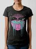 Overflow - Multicolor on Heather Black Triblend Junior Womens T-Shirt