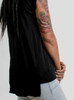The Fighter - Multicolor on Black Women's Rolled Cuff T-Shirt