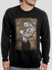 The Fighter - Multicolor on Black Men's Sweatshirt