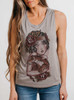 Lady Mabel - Multicolor on Heather Stone Womens Muscle Tank