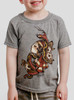Snake Charmer - Multicolor on Heather Grey Toddler T-Shirt