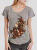 Snake Charmer - Multicolor on Heather Grey Triblend Womens Dolman T Shirt