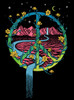 Inner Peace - Multicolor on Heather Black Triblend Youth T-Shirt