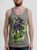 Plague Doctor - Multicolor on Heather Grey Triblend Mens Tank Top