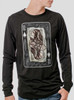 Queen - Multicolor on Heather Black Triblend Men's Long Sleeve