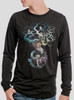 Heart of the Matter - Multicolor on Heather Black Triblend Men's Long Sleeve