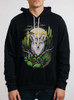 Coyote and Cactus - Multicolor on Black Men's Pullover Hoodie