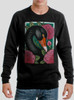 Black Swan - Multicolor on Black Men's Sweatshirt
