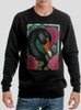 Black Swan - Multicolor on Black Men's Sweatshirt