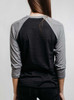 Rebirth - Multicolor on Heather Black and Grey Triblend Womens Raglan